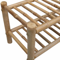 Produktbild för Skoställ med hylla med lagring Naturfärg 68 x 28 x 30 cm Bambus