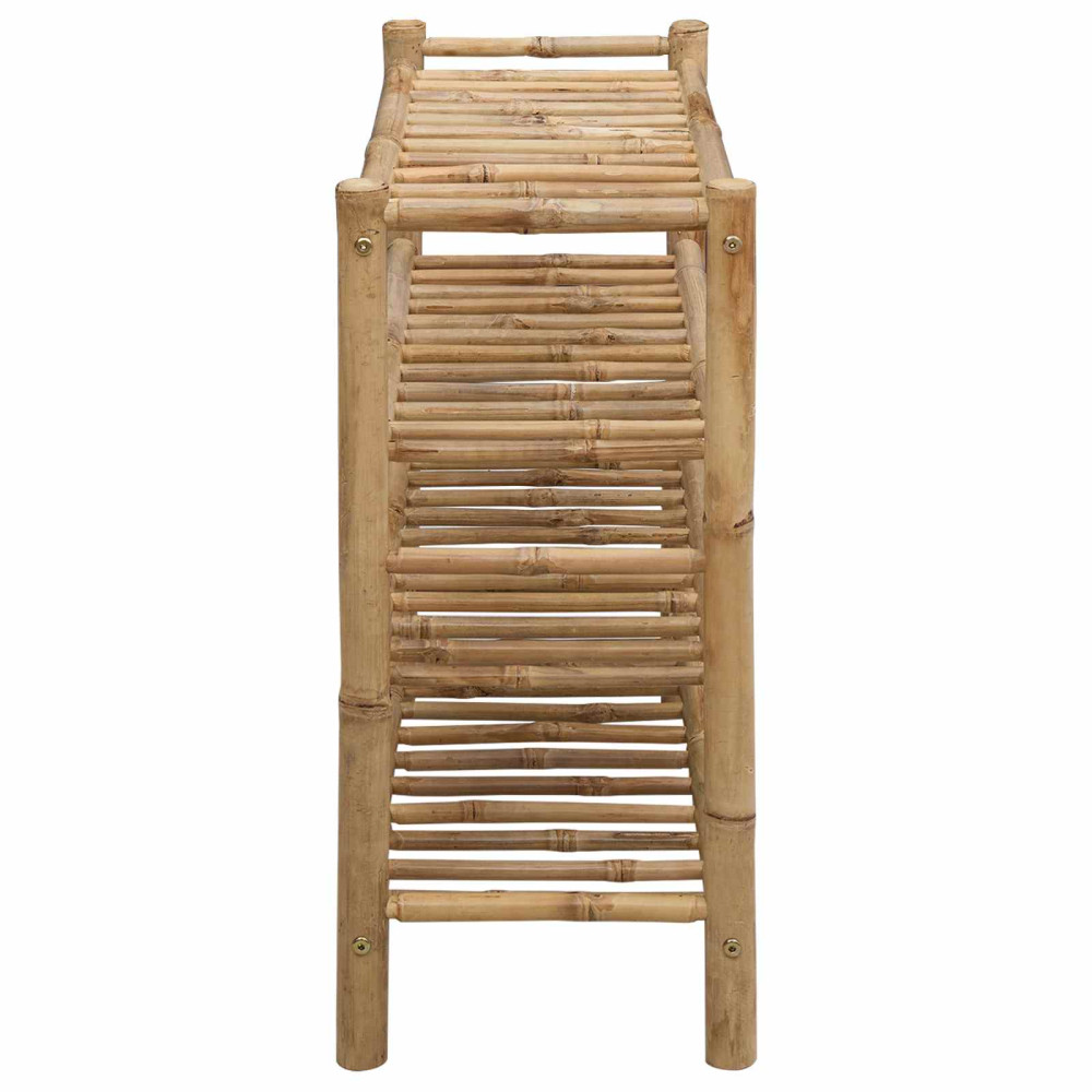 Produktbild för Skoställ med hylla med lagring Naturfärg 68 x 28 x 63 cm Bambus