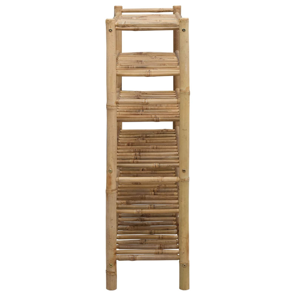 Produktbild för Skoställ med hylla med lagring Naturfärg 68 x 28 x 96 cm Bambus