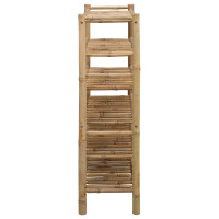 Produktbild för Skoställ med hylla med lagring Naturfärg 68 x 28 x 96 cm Bambus