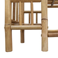 Produktbild för Skoställ med hylla med lagring Naturfärg 88 x 27 x 80 cm Bambus