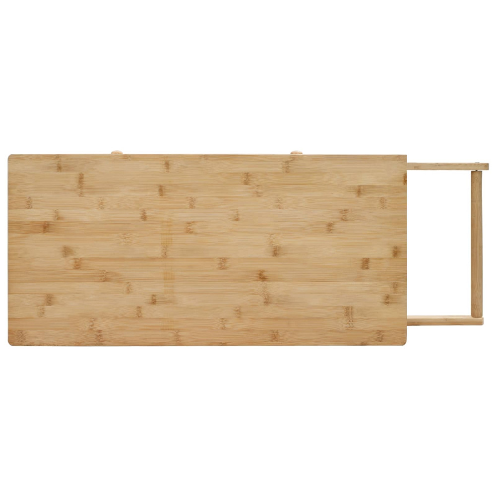 Produktbild för Köksvagn med hjul Naturfärg 90,5 x 36 x 86,5 cm Bambus