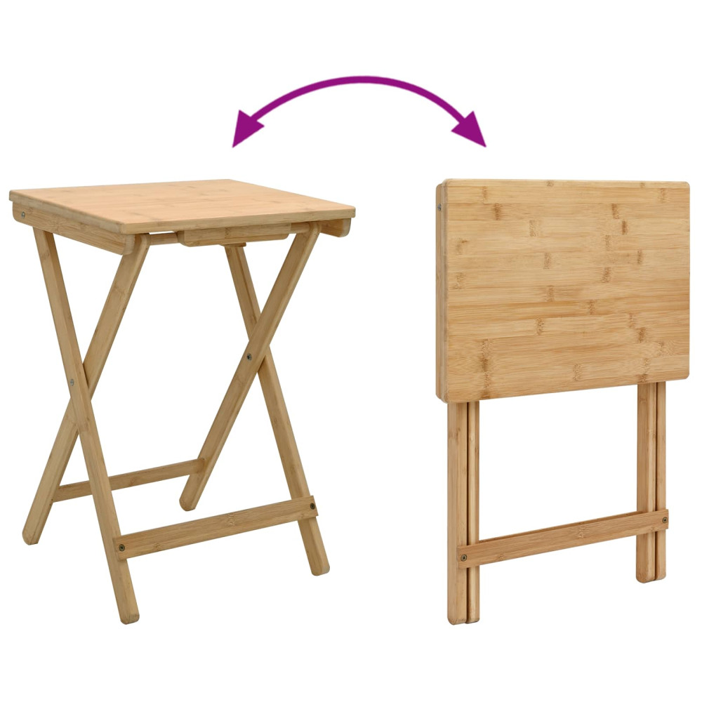 Produktbild för Köksbord Naturfärg 40 x 30 x 53,5 cm Bambus