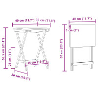 Produktbild för Köksbord Naturfärg 40 x 30 x 53,5 cm Bambus