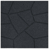 Produktbild för Stepping Stone 6 pcs Svart 40,5 x 40,5 x 2 cm Gummi