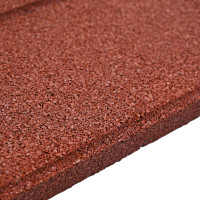 Produktbild för Stepping Stone 6 pcs Röd 40,5 x 40,5 x 2 cm Gummi