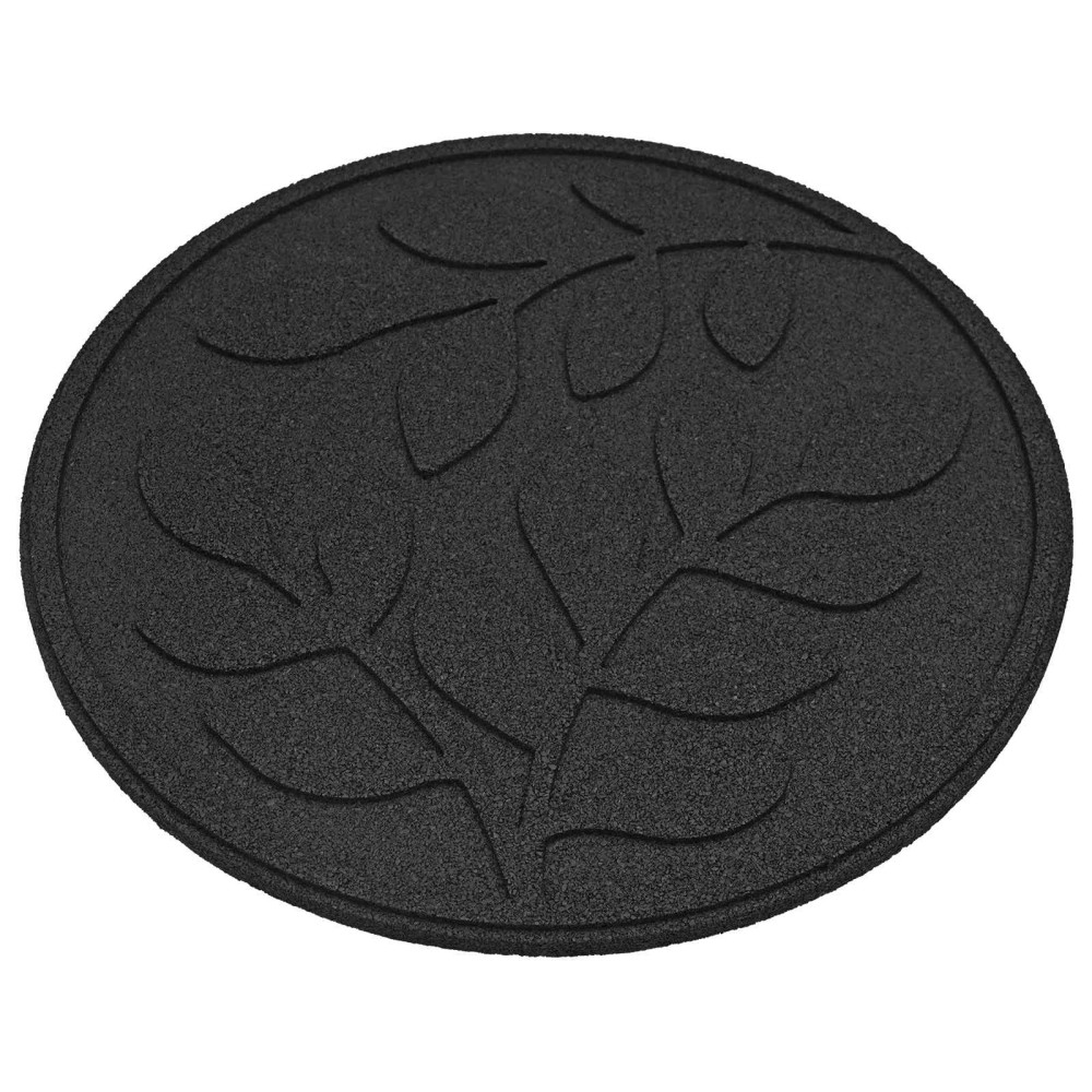 Produktbild för Stepping Stone 6 pcs Svart Ø 44 x 2 cm Gummi