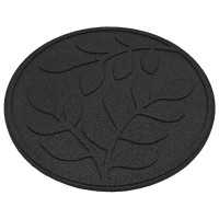 Produktbild för Stepping Stone 6 pcs Svart Ø 44 x 2 cm Gummi