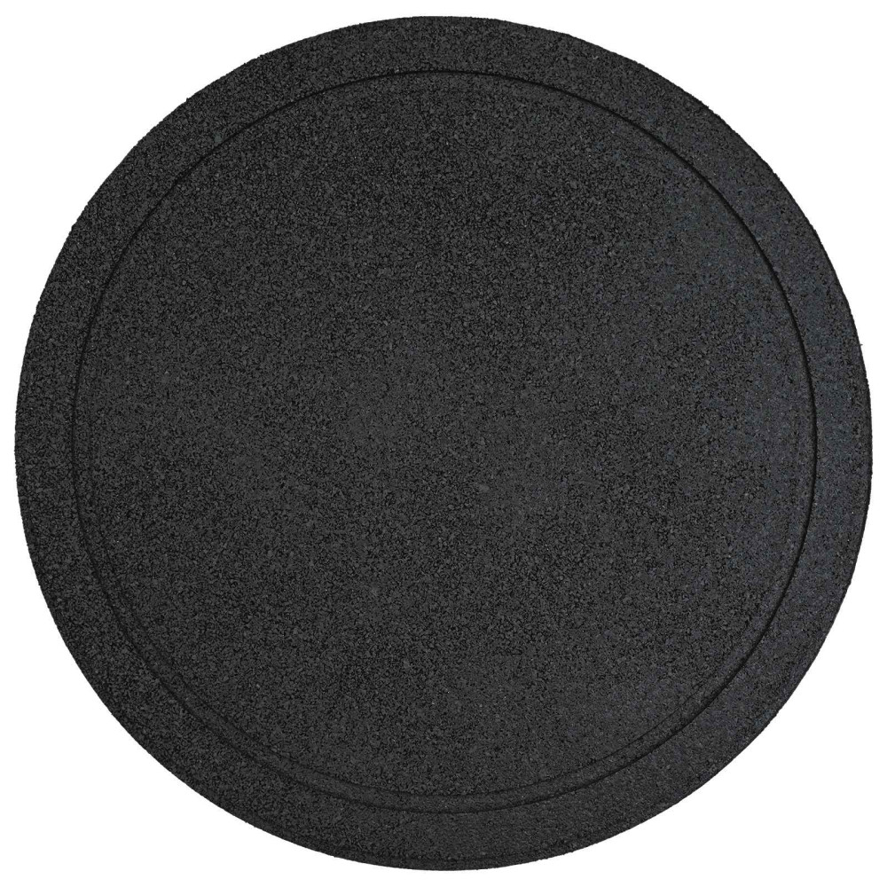 Produktbild för Stepping Stone 6 pcs Svart Ø 44 x 2 cm Gummi
