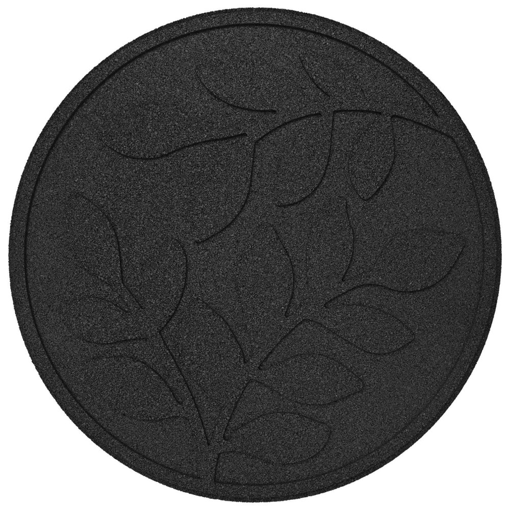 Produktbild för Stepping Stone 6 pcs Svart Ø 44 x 2 cm Gummi