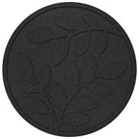 Produktbild för Stepping Stone 6 pcs Svart Ø 44 x 2 cm Gummi