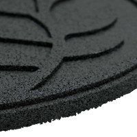 Produktbild för Stepping Stone 6 pcs Svart Ø 44 x 2 cm Gummi