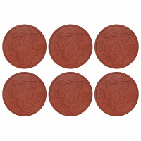 Produktbild för Stepping Stone 6 pcs Röd Ø 44 x 2 cm Gummi