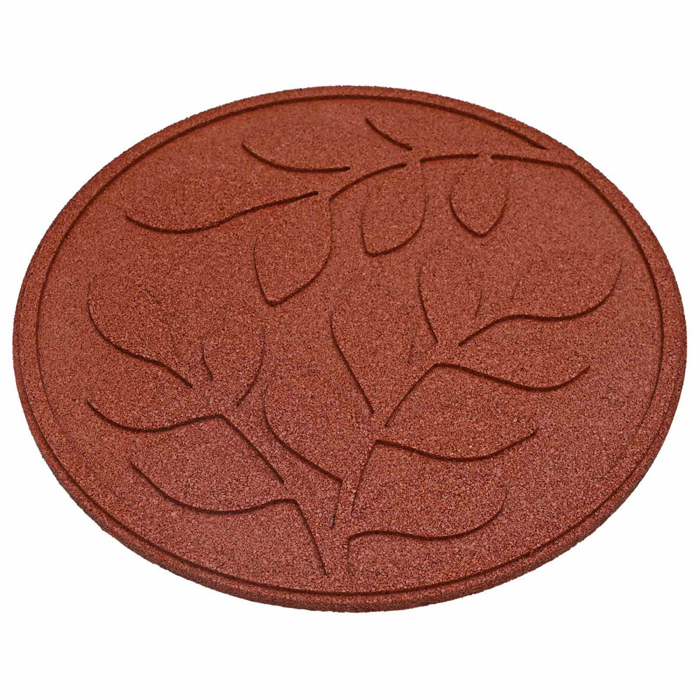 Produktbild för Stepping Stone 6 pcs Röd Ø 44 x 2 cm Gummi