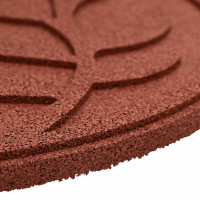 Produktbild för Stepping Stone 6 pcs Röd Ø 44 x 2 cm Gummi
