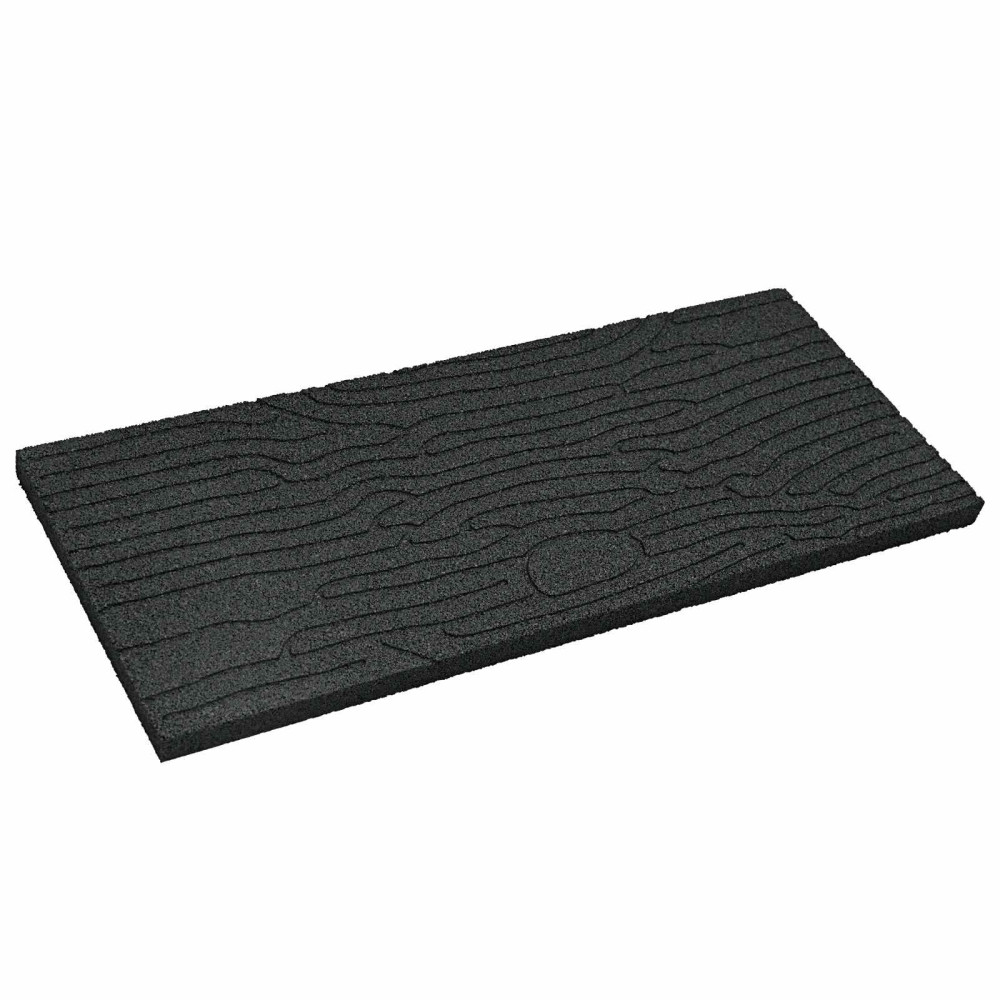 Produktbild för Stepping Stone 6 pcs Svart 60,5 x 25 x 2 cm Gummi