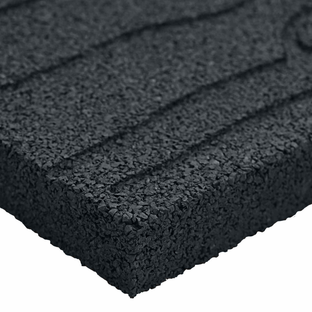 Produktbild för Stepping Stone 6 pcs Svart 60,5 x 25 x 2 cm Gummi