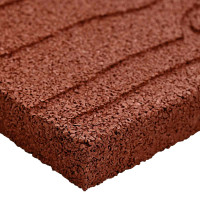 Produktbild för Stepping Stone 6 pcs Röd 60,5 x 25 x 2 cm Gummi