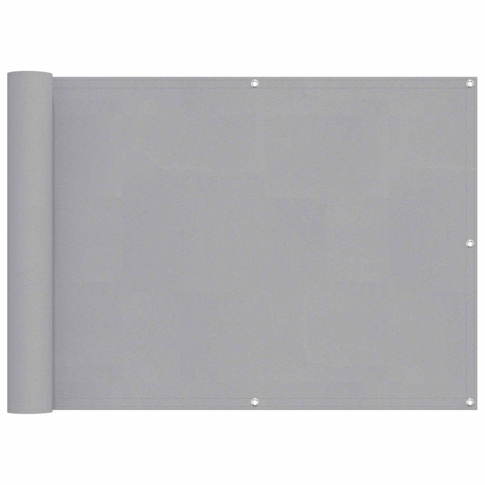 Produktbild för Balkong Skärm Ljusgrå 75 x 200 cm PU-belagt oxford alu