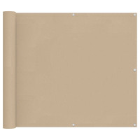 Produktbild för Balkong Skärm Beige 100 x 400 cm Oxford Tyg