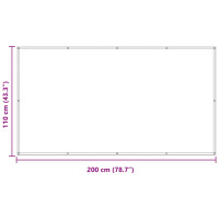Produktbild för Balkong Skärm Röd 110 x 200 cm Oxford Tyg
