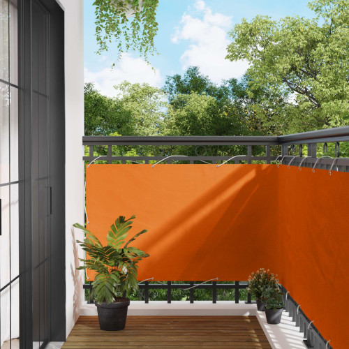 vidaXL Balkong Skärm Orange 100 x 200 cm Oxford Tyg
