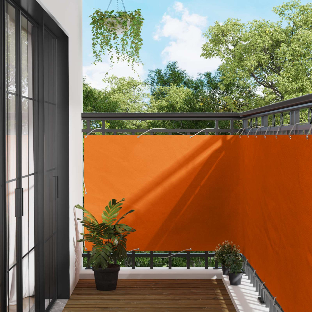 Produktbild för Balkong Skärm Orange 110 x 300 cm Oxford Tyg