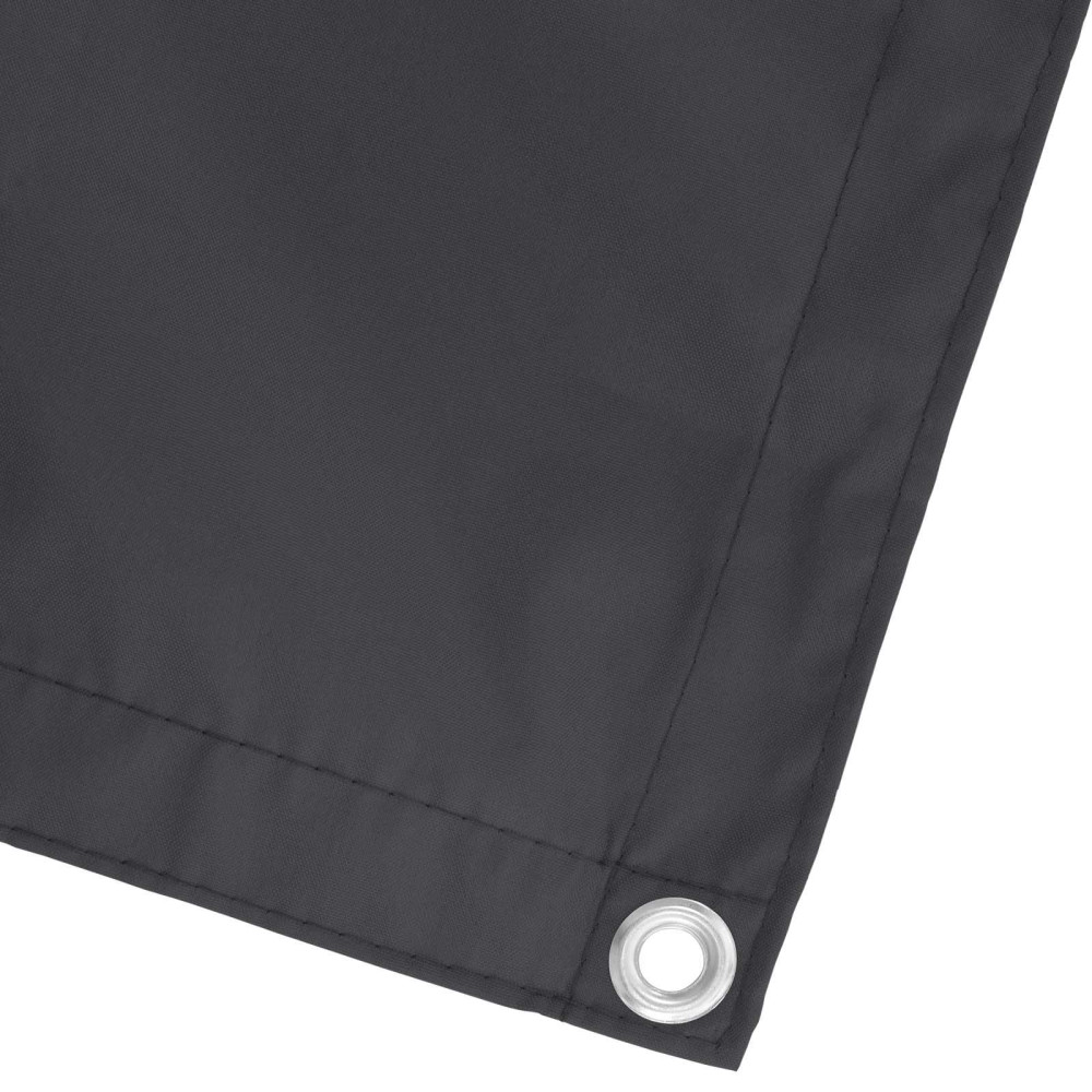 Produktbild för Balkong Skärm Svart 90 x 200 cm PU-belagt oxford alu