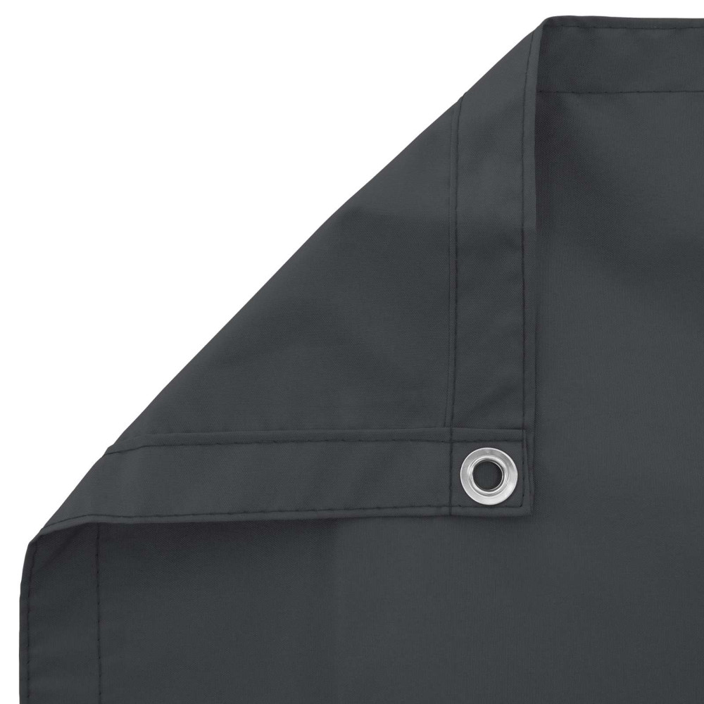 Produktbild för Balkong Skärm Svart 90 x 200 cm PU-belagt oxford alu