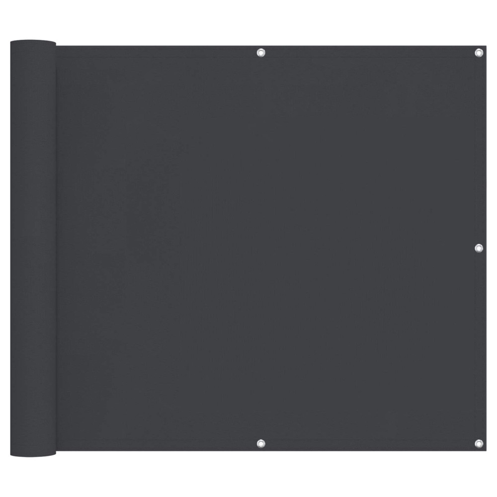 Produktbild för Balkong Skärm Svart 100 x 300 cm Oxford Tyg