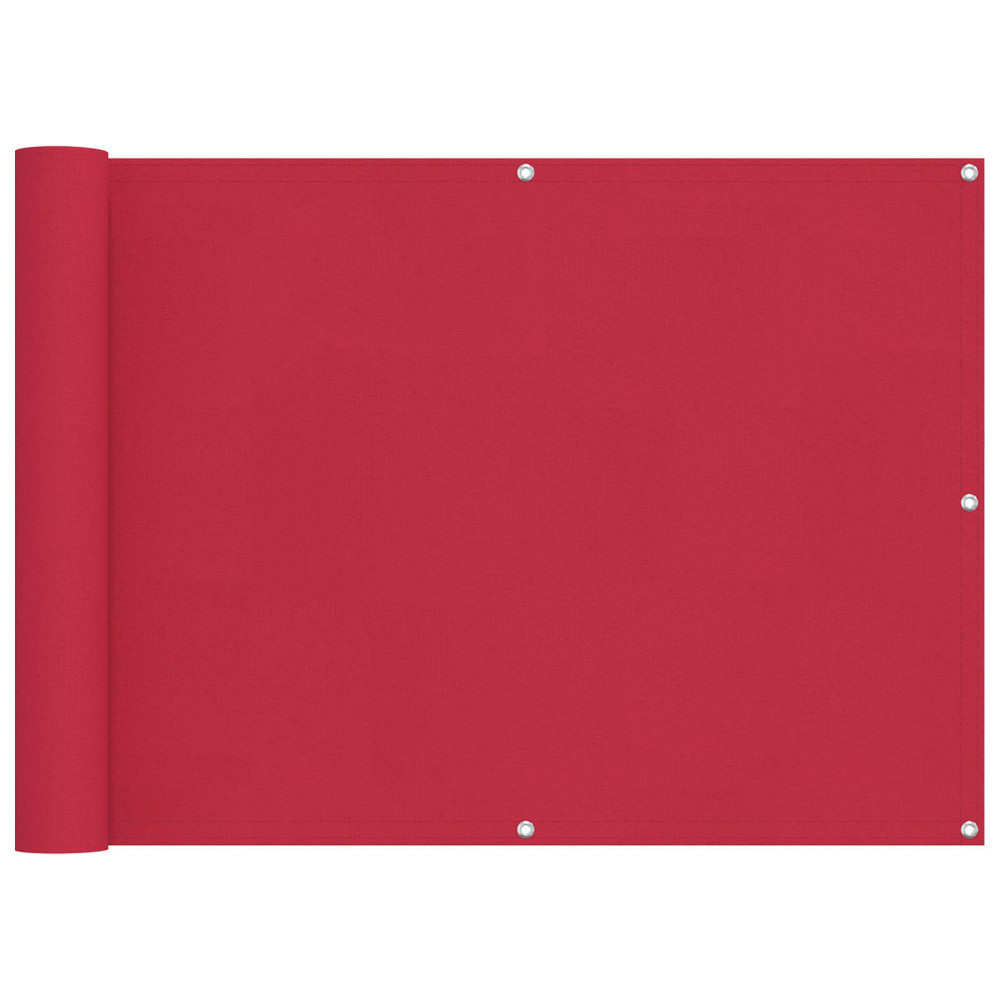 Produktbild för Balkong Skärm Vinröd 75 x 600 cm PU-belagt oxford alu