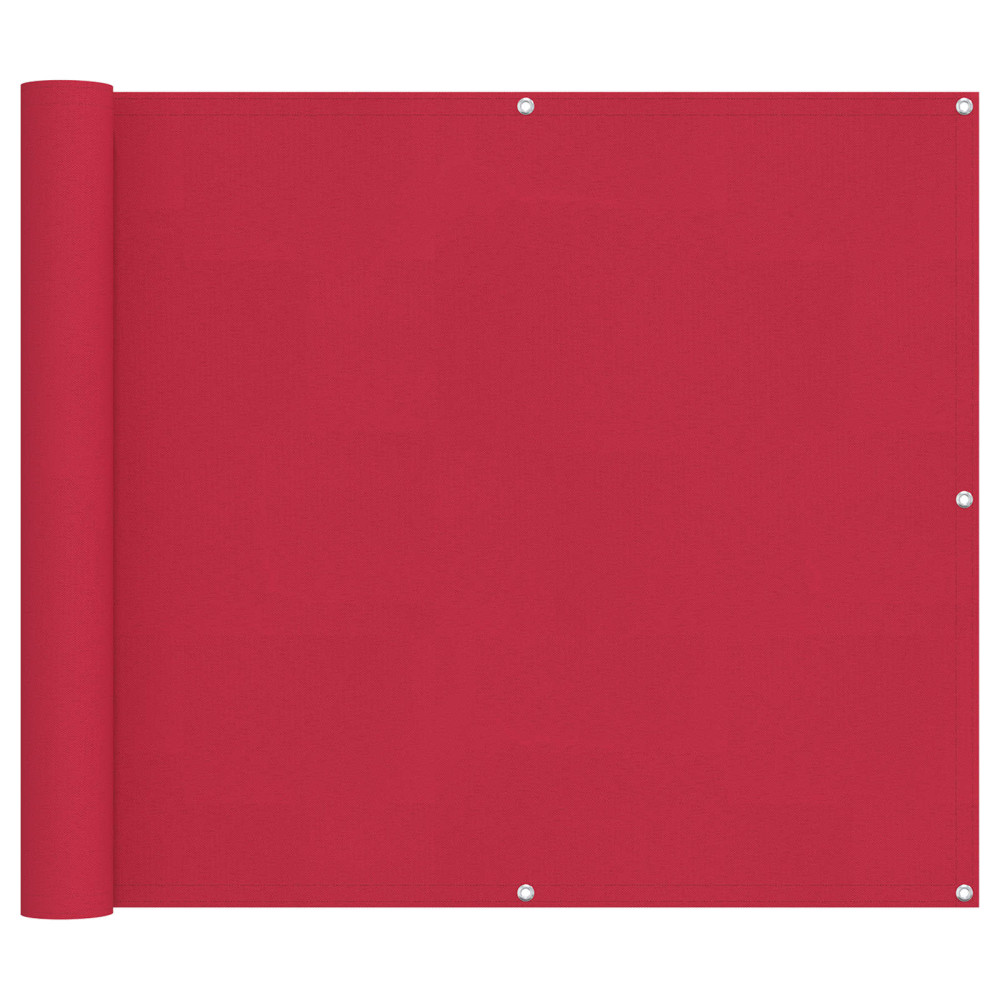 Produktbild för Balkong Skärm Vinröd 90 x 200 cm Oxford Tyg