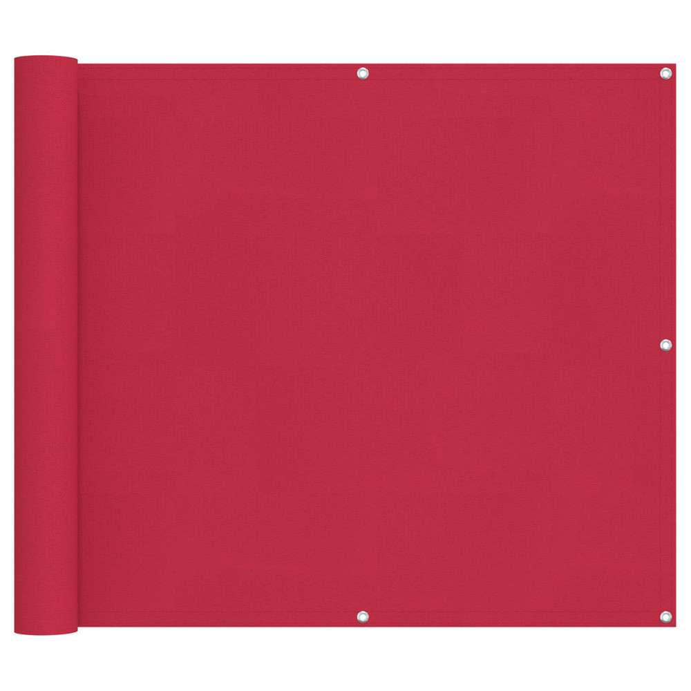 Produktbild för Balkong Skärm Vinröd 90 x 400 cm PU-belagt oxford alu