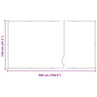 Produktbild för Balkong Skärm Vinröd 120 x 500 cm PU-belagt oxford alu