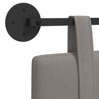 Produktbild för Hängande sänggavel Taupe Tyg