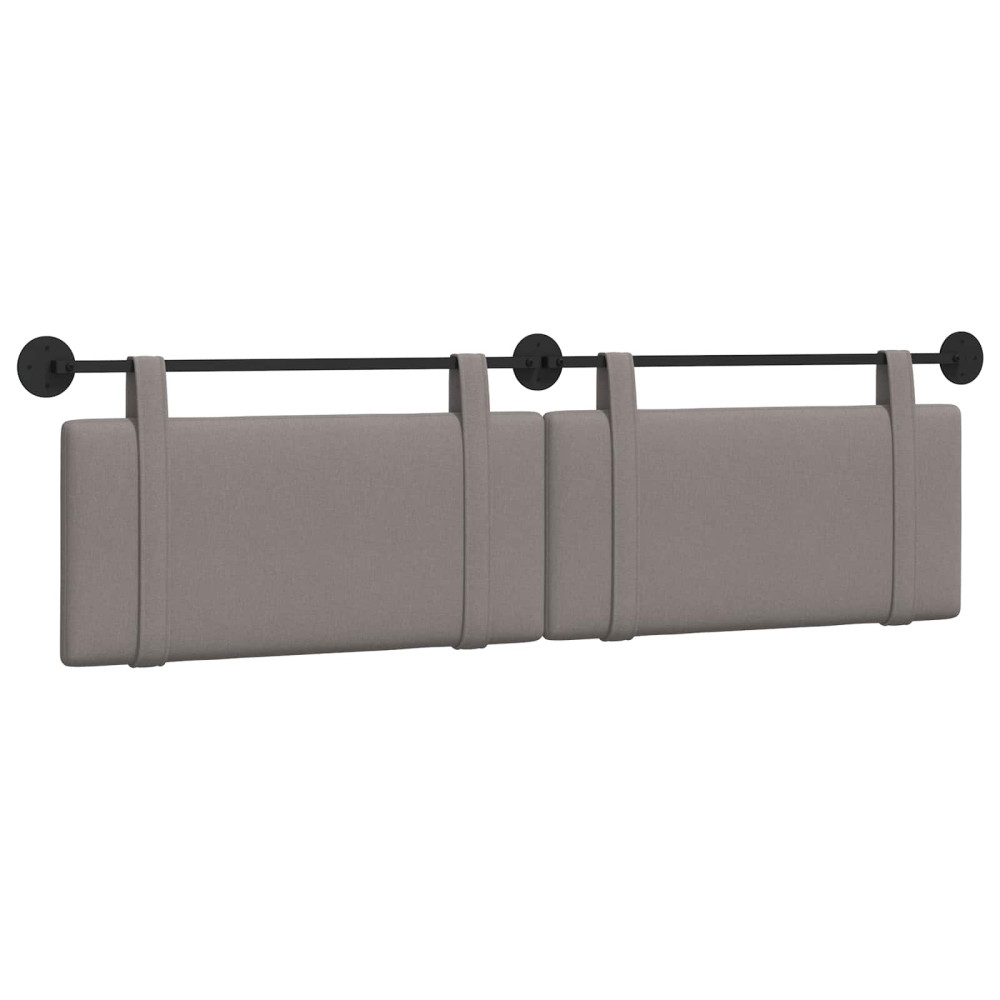 Produktbild för Hängande sänggavel Taupe Tyg