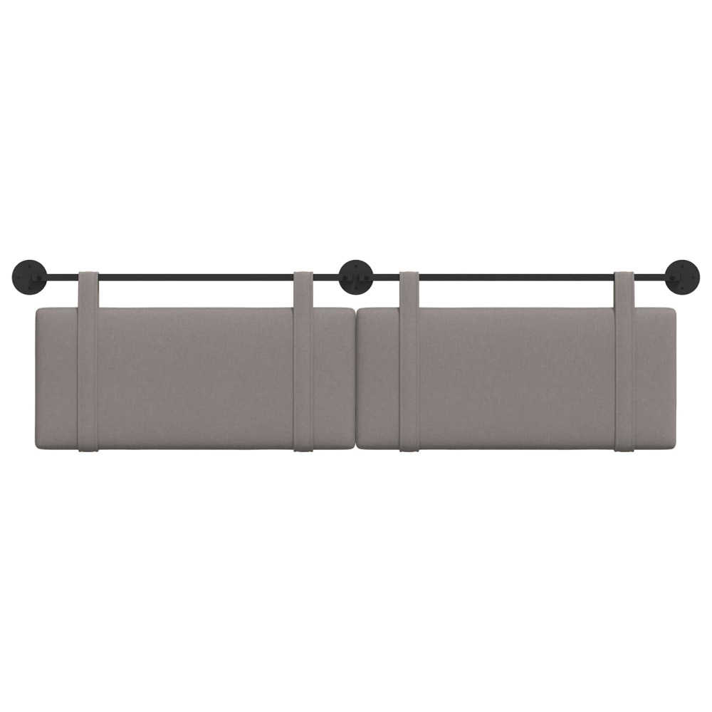 Produktbild för Hängande sänggavel Taupe Tyg