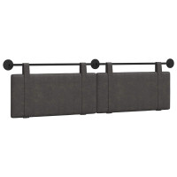 Produktbild för Hängande sänggavel Svart Antik PU