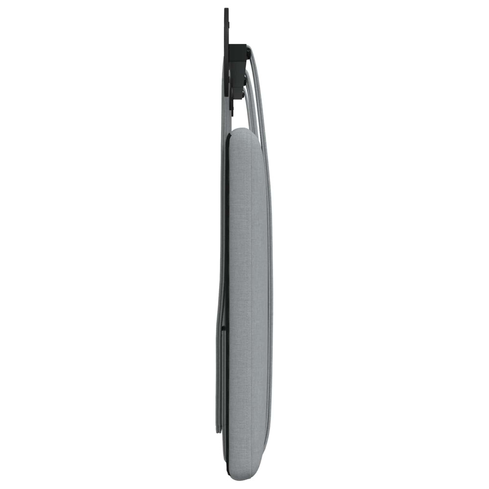 Produktbild för Hängande sänggavel Ljusgrå Tyg
