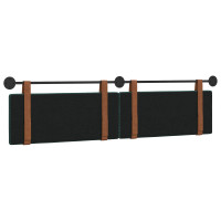 Produktbild för Hängande sänggavel Mörkgrön Antik PU