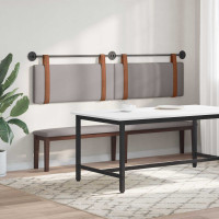 Produktbild för Hängande sänggavel Taupe Antik PU