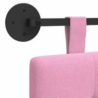 Produktbild för Hängande sänggavel Rosa Tyg