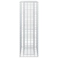 Produktbild för Gabion upphöjd säng Silver