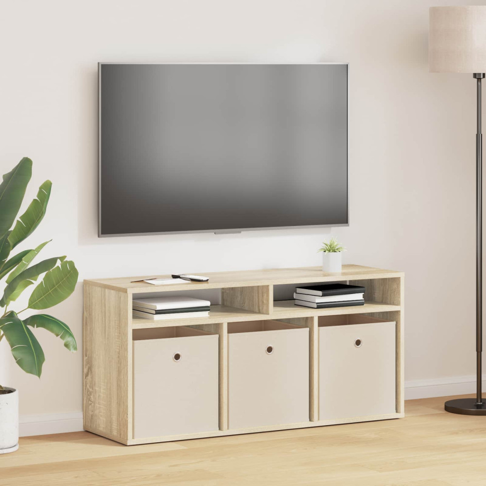 Produktbild för Lågskåp med låda Sonoma-ek 102 x 32 x 48,5 cm