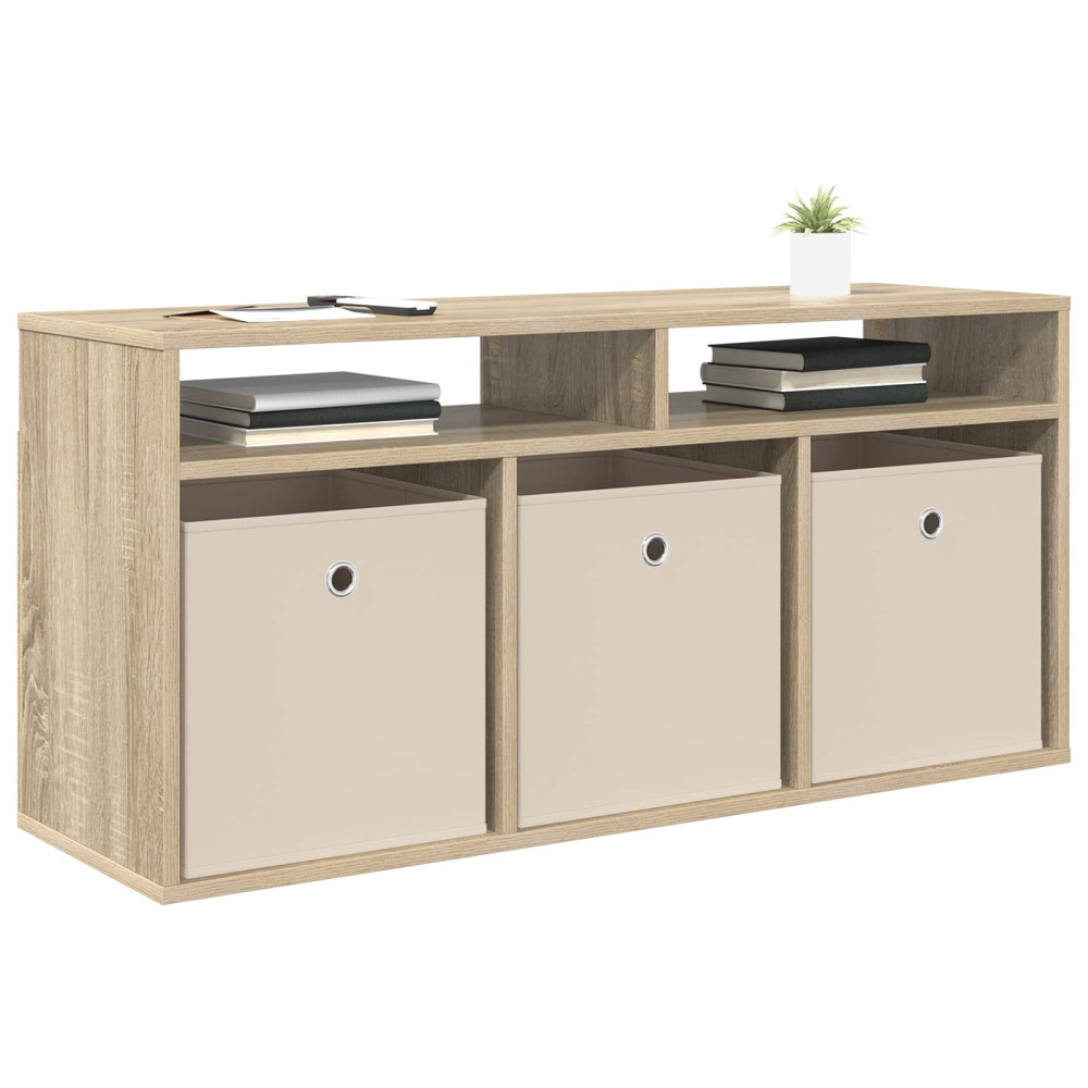 Produktbild för Lågskåp med låda Sonoma-ek 102 x 32 x 48,5 cm