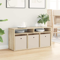 Produktbild för Lågskåp med låda Sonoma-ek 102 x 32 x 48,5 cm