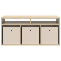 Produktbild för Lågskåp med låda Sonoma-ek 102 x 32 x 48,5 cm