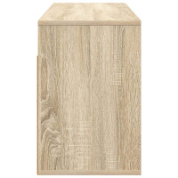 Produktbild för Lågskåp med låda Sonoma-ek 102 x 32 x 48,5 cm