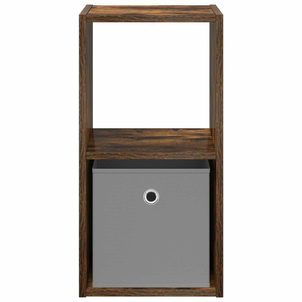 Produktbild för Sängbord med låda Rökt ek 30,5 x 27 x 59,5 cm Konstruerat trä
