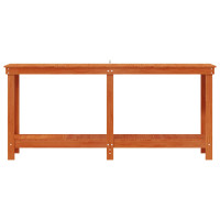 Produktbild för Arbetsbänk med hylla VaxBrun 180 x 50 x 80 cm Massivt furu